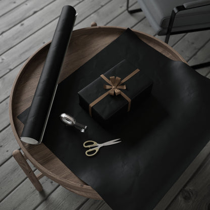 Black Wrapping Paper Matte or Glossy Gift Wrap 3 Sizes Fine Art Paper