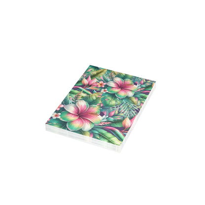 Paradise in Full Bloom Postcard Tropical Floral Botanical Postcards (30, 40 or 50)