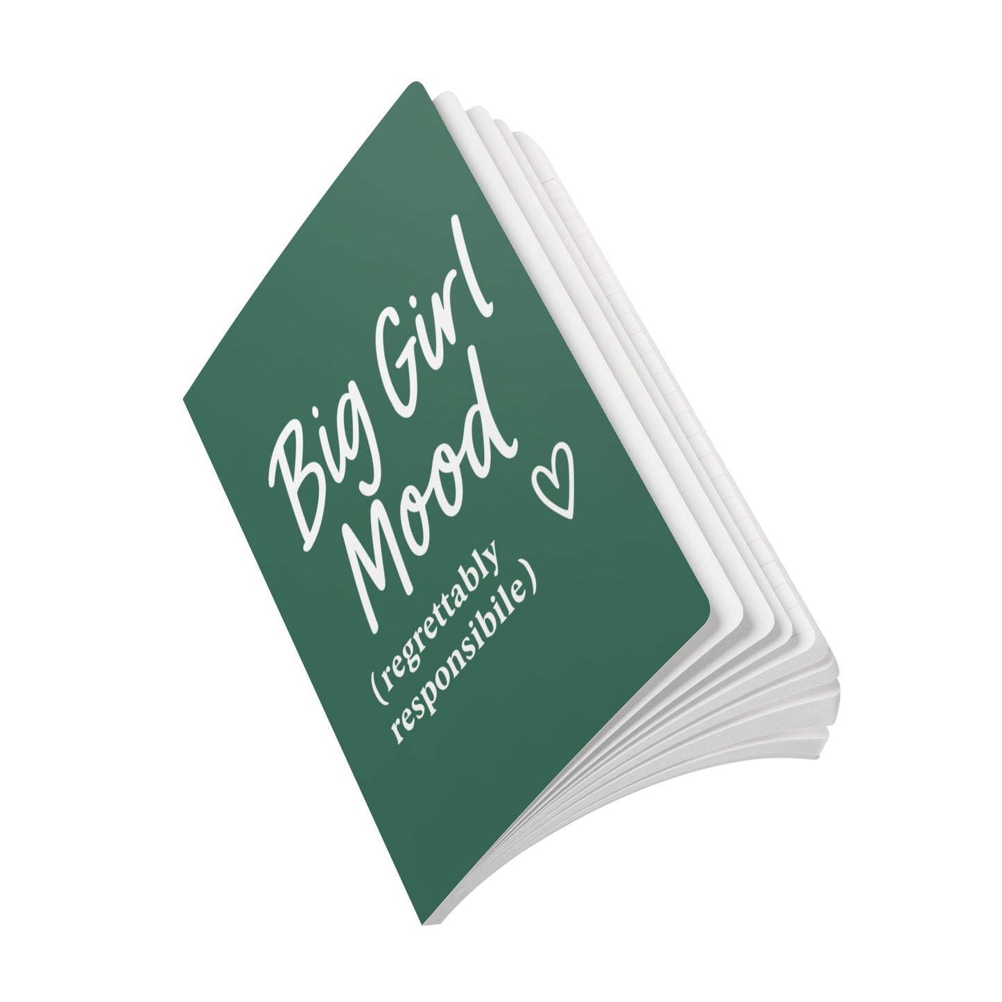 Leaf Green Big Girl Mood A5 Lined Journal