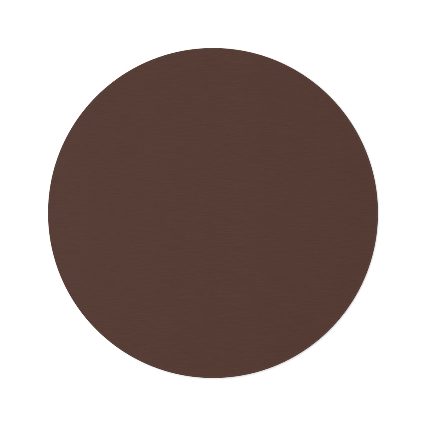 Chocolate Brown Coordinated Round Rug 60 Inch Floor Rug Minimal Home Decor Living Room Rug