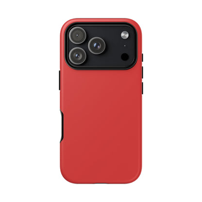 True Red Tough Cell Phone Case Matte or Glossy Protective Case iPhone Samsung