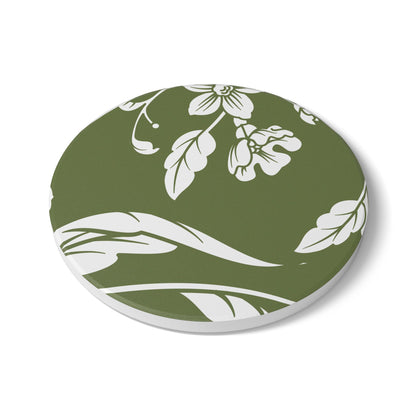 Olive Floral Ceramic Coaster Coordinated Collection