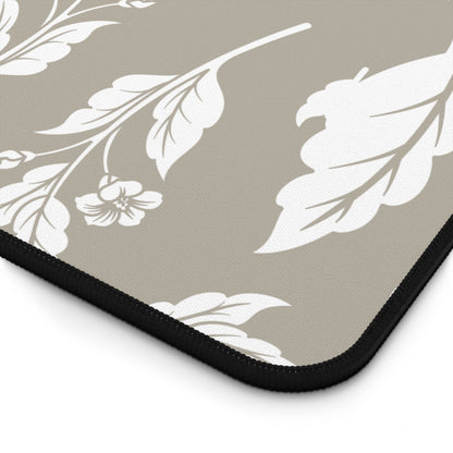 Warm Stone Floral Desk Pad (12x18, 12x22 or 16x32)