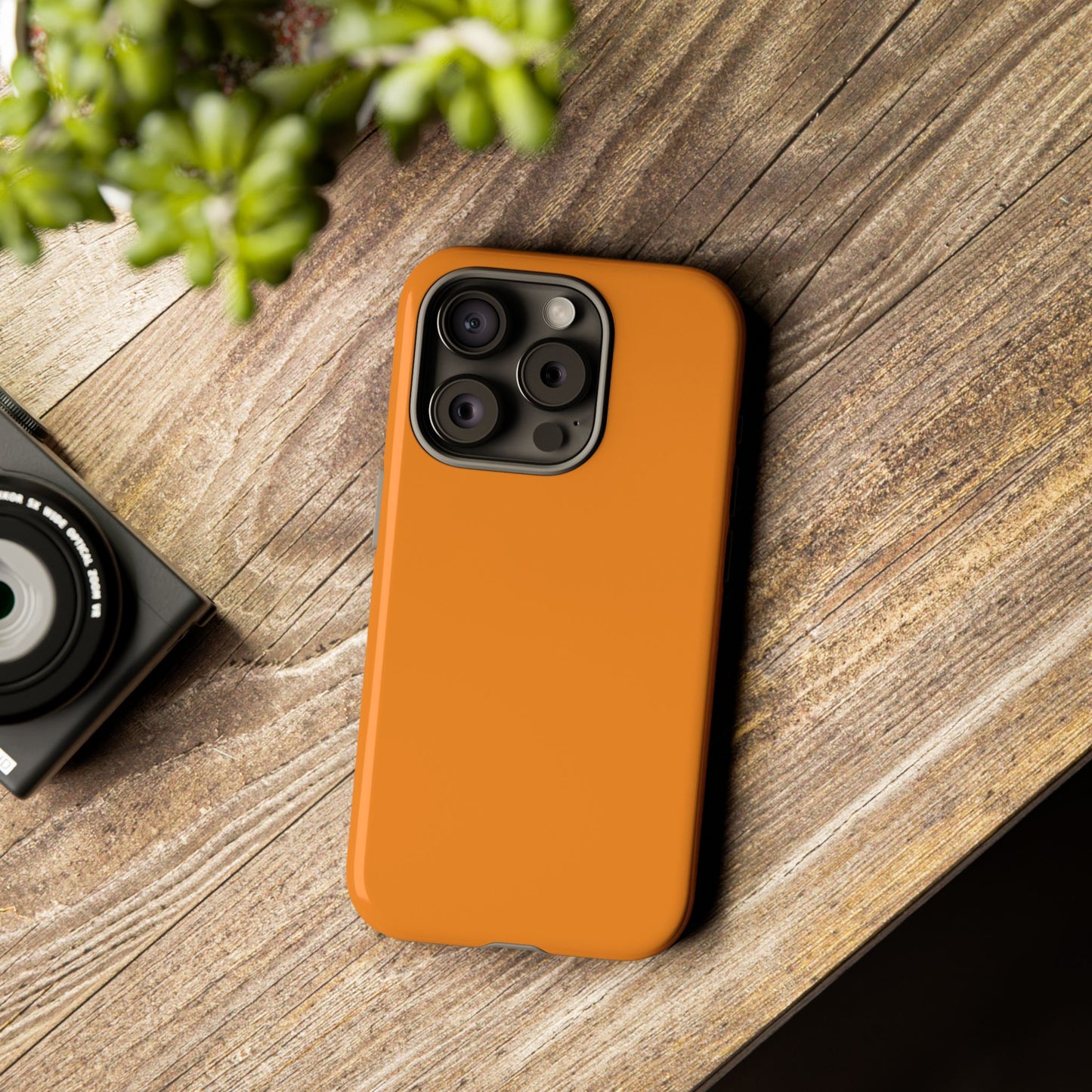Tangerine Tough Cell Phone Case Matte or Glossy Protective Case iPhone Samsung