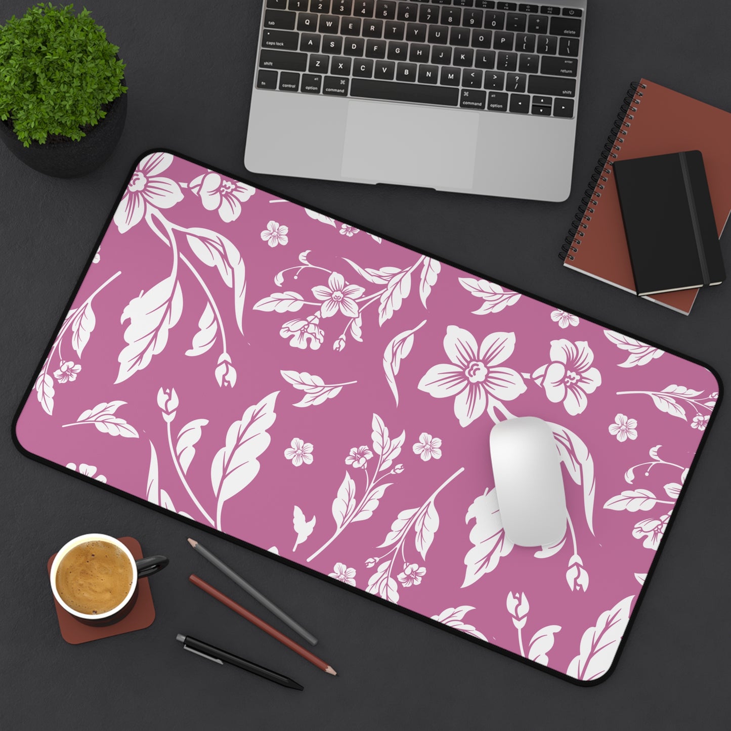 Lilac Wine Floral Desk Pad (12x18, 12x22 or 16x32)