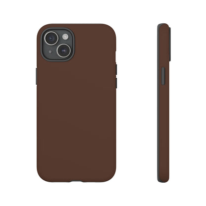 Chocolate Brown Tough Cell Phone Case Matte or Glossy Protective Case iPhone Samsung