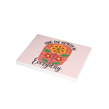Find the Beauty Postcards Inspirational Floral Postcard Set