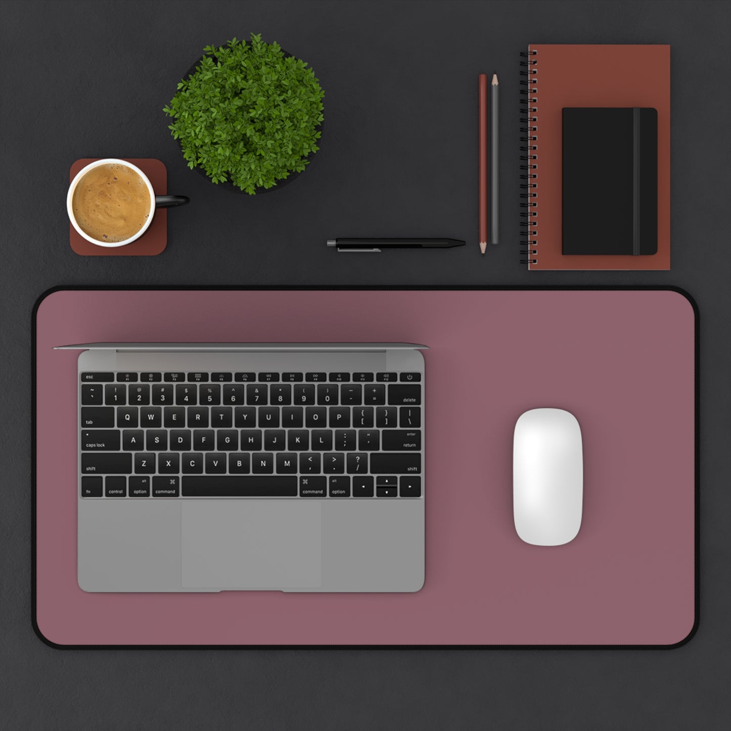 Mauve Desk Mat Color Coordinated Collection (12x18, 12x22, 16x32)