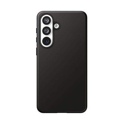 Black Tough Cell Phone Case Matte or Glossy Protective Case iPhone Samsung