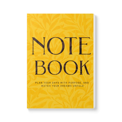 Mango Dreams Leaves A5 Lined Journal Minimal Botanical Notebook | Coordinated Collection