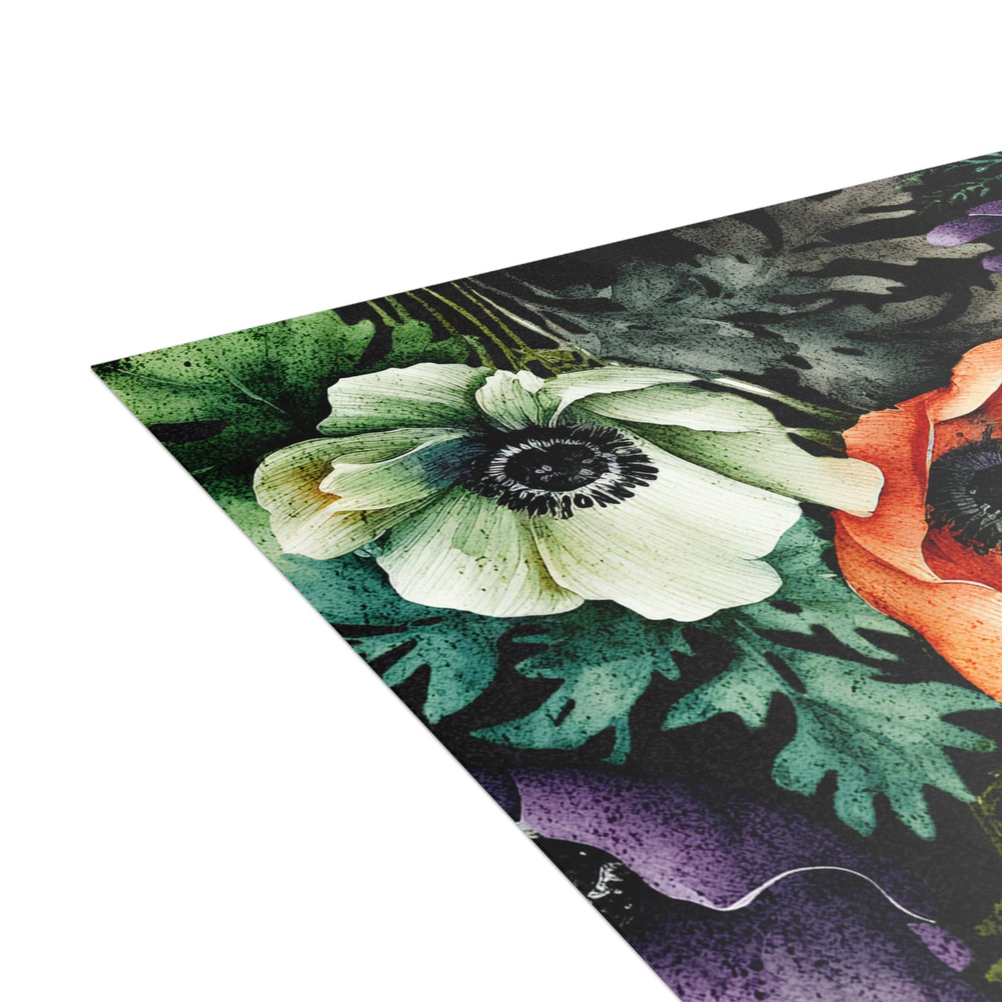 Decorated Floral Postcards Botanical Floral Postcard Set