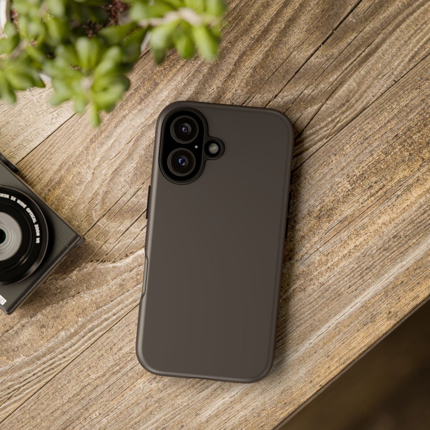 Muted Charcoal Tough Cell Phone Case Matte or Glossy Protective Case iPhone Samsung