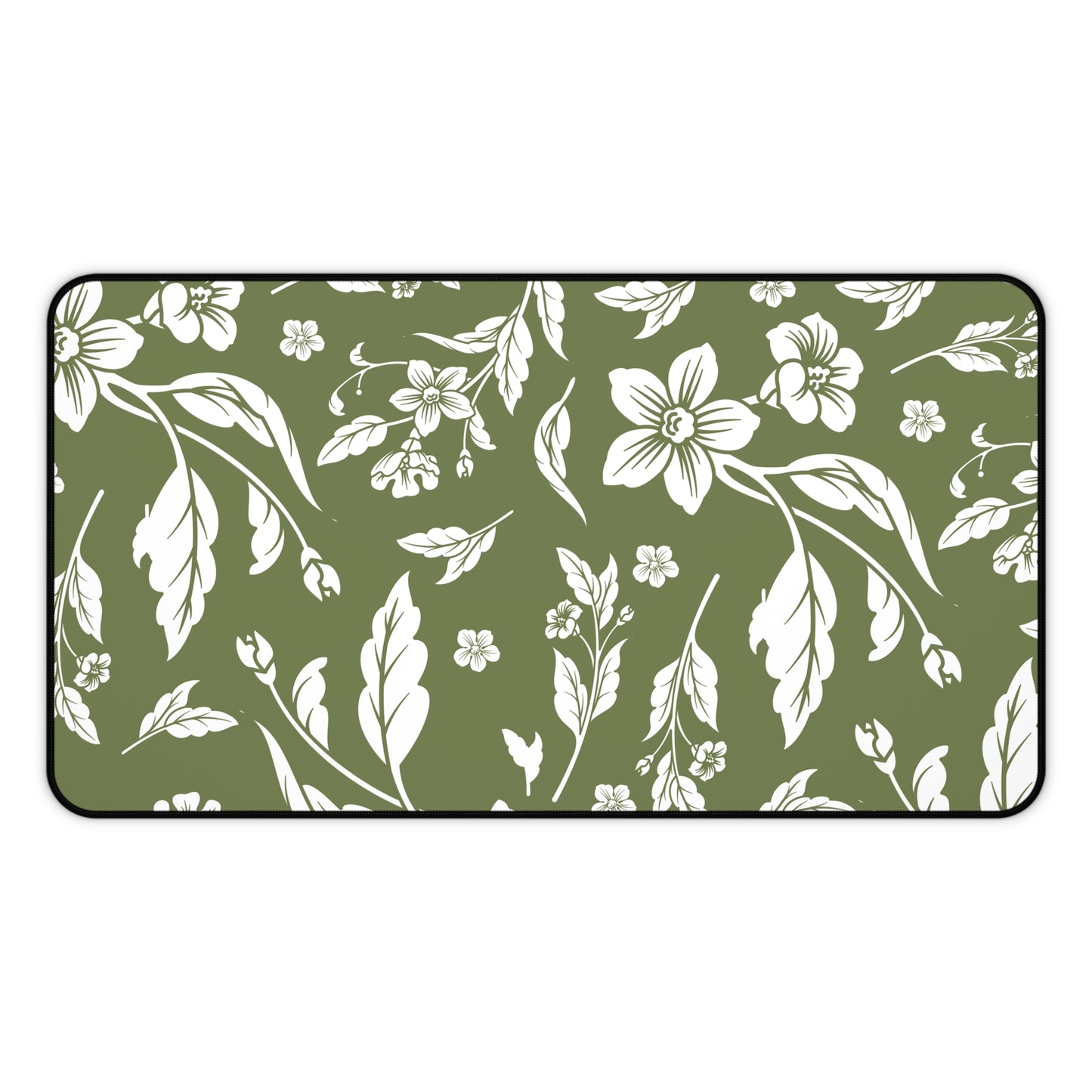 Olive Floral Desk Pad (12x18, 12x22 or 16x32)