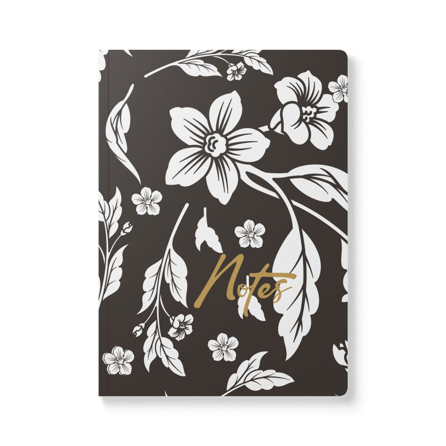 Muted Charcoal Floral A5 Lined Journal Coordinated Collection