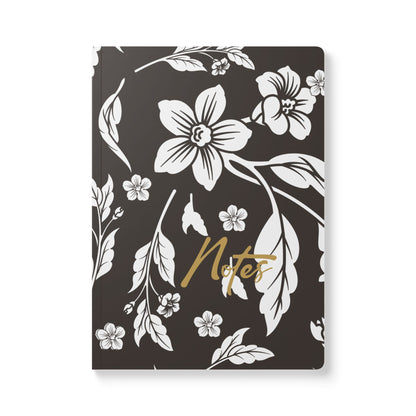 Muted Charcoal Floral A5 Lined Journal Coordinated Collection