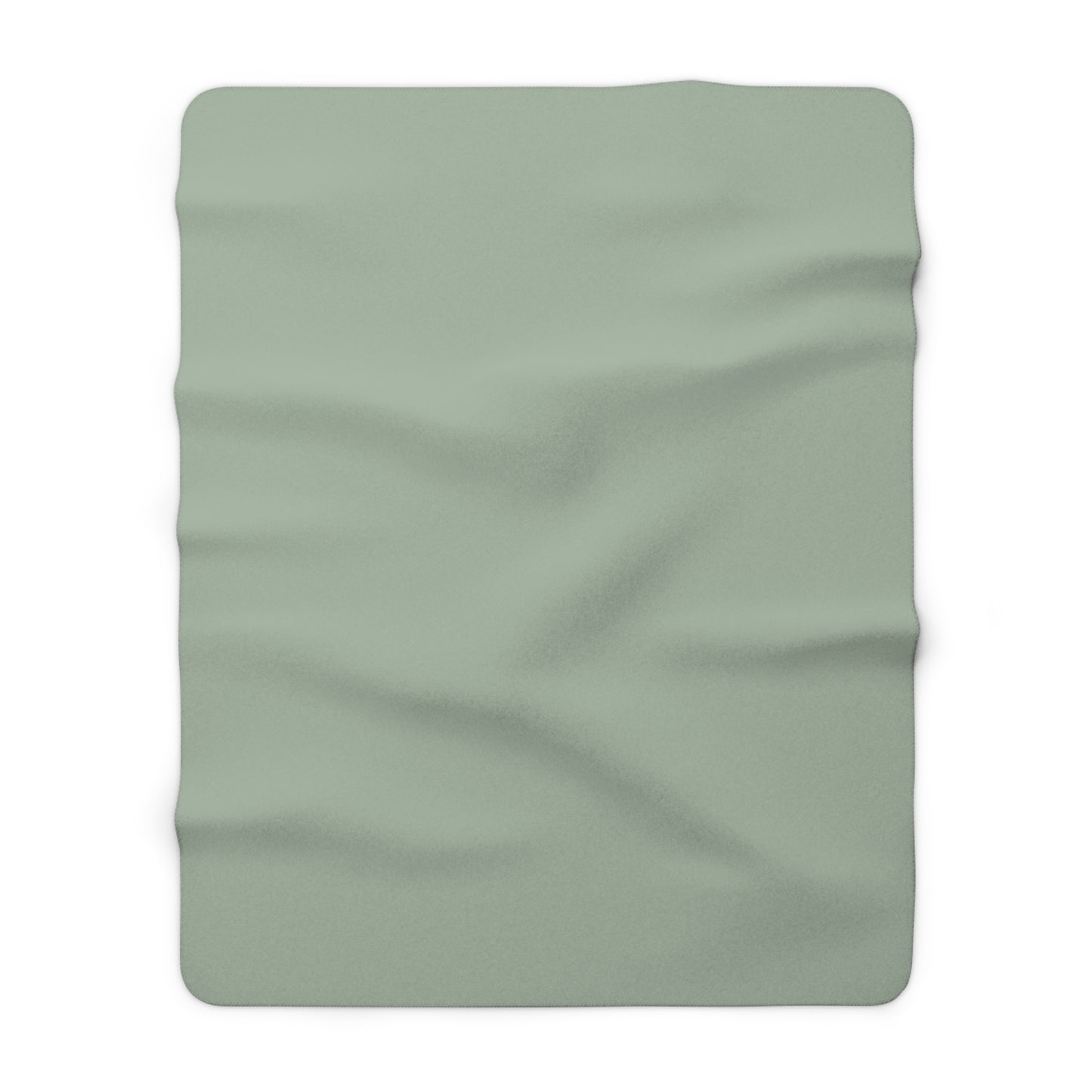 Sage Sherpa Fleece Blanket Cozy Plush Throw 3 Sizes Soft Warm Blanket