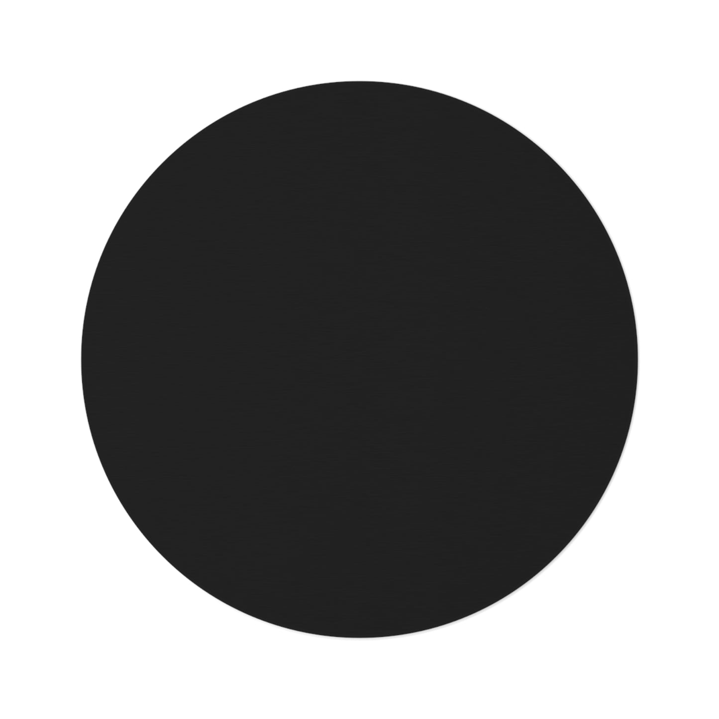 Black Coordinated Round Rug 60 Inch Floor Rug Minimal Home Decor Living Room Rug
