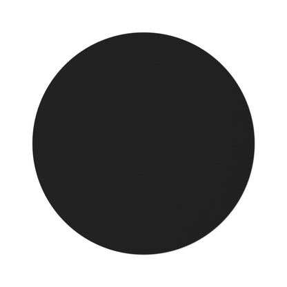 Black Coordinated Round Rug 60 Inch Floor Rug Minimal Home Decor Living Room Rug