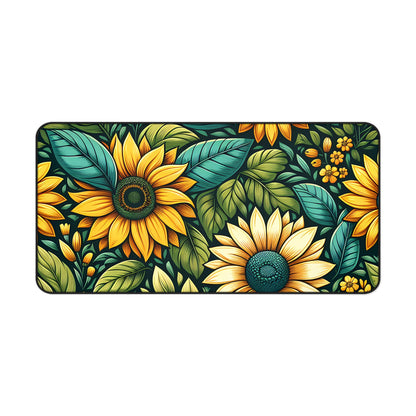 Sunflower Grove Desk Pad