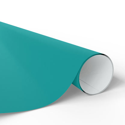 Deep Aqua Wrapping Paper Matte or Glossy Gift Wrap 3 Sizes Fine Art Paper