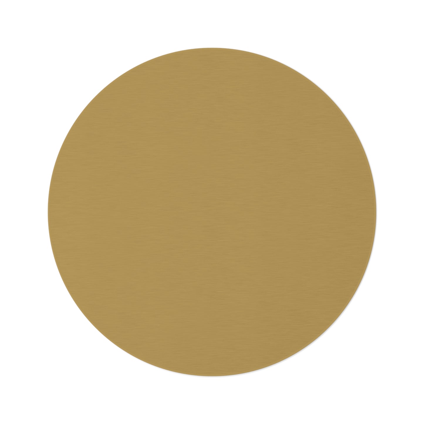 Muted Gold Round Rug 60 Inch Floor Rug Minimal Home Decor Living Room Rug