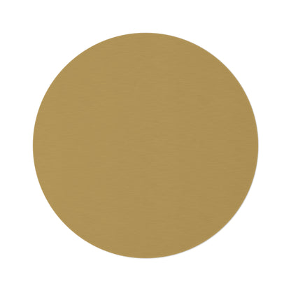 Muted Gold Round Rug 60 Inch Floor Rug Minimal Home Decor Living Room Rug