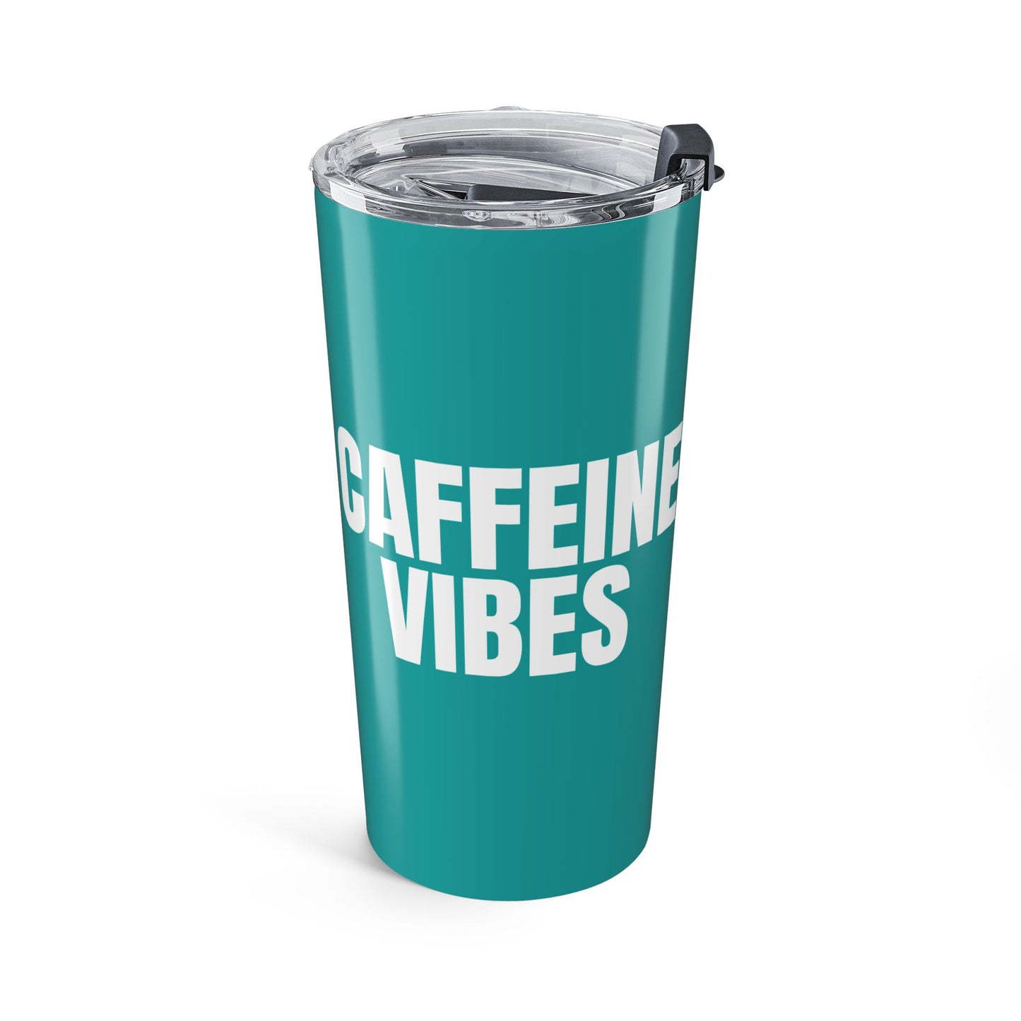 Deep Aqua Caffeine Vibes 20oz Stainless Steel Tumbler | Color Coordinated Collection