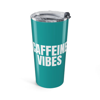 Deep Aqua Caffeine Vibes 20oz Stainless Steel Tumbler | Color Coordinated Collection