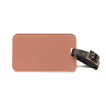 Terracotta Luggage Tag Acrylic Travel Tag