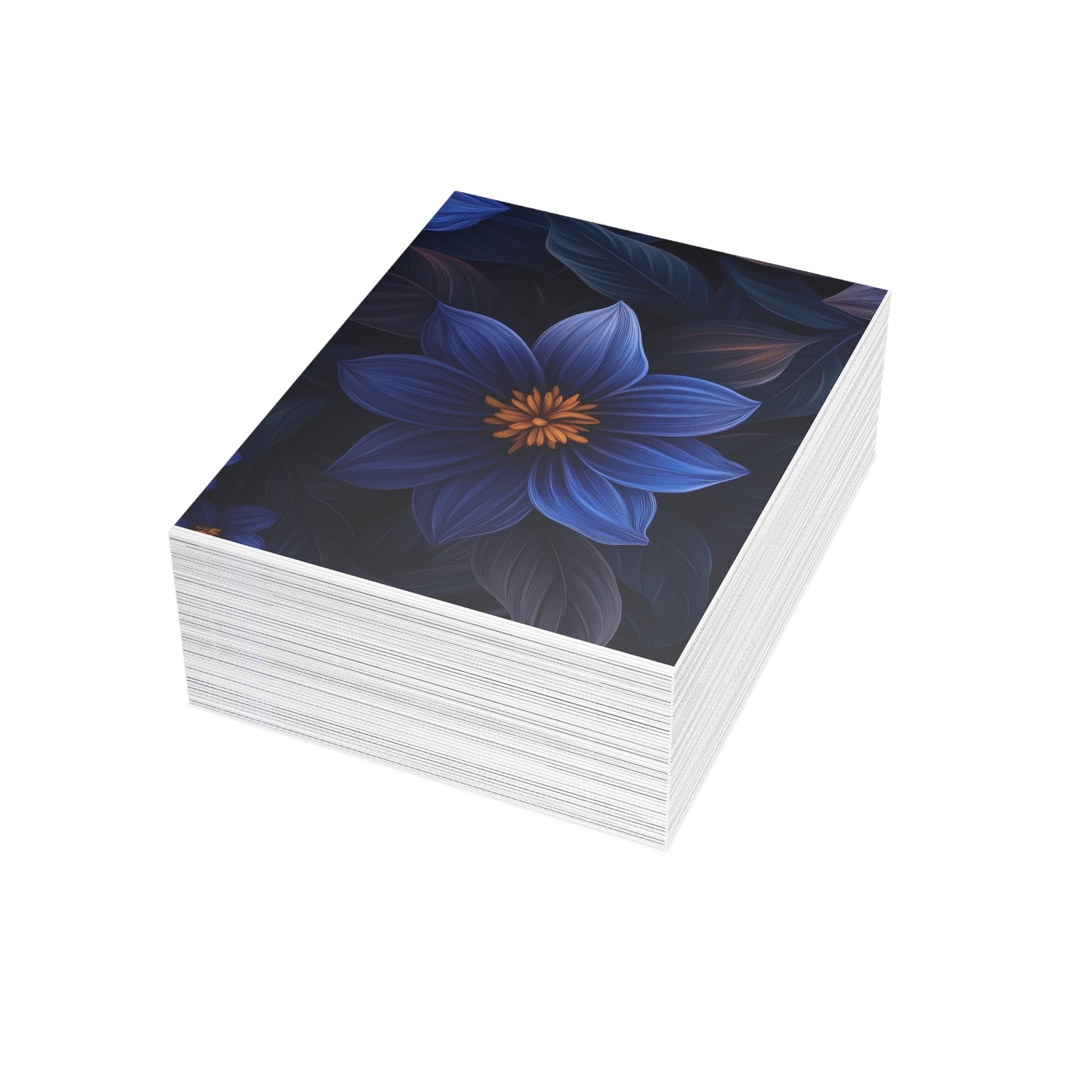 Blue Floral Heaven Postcards Blue Floral Botanical Postcard Set