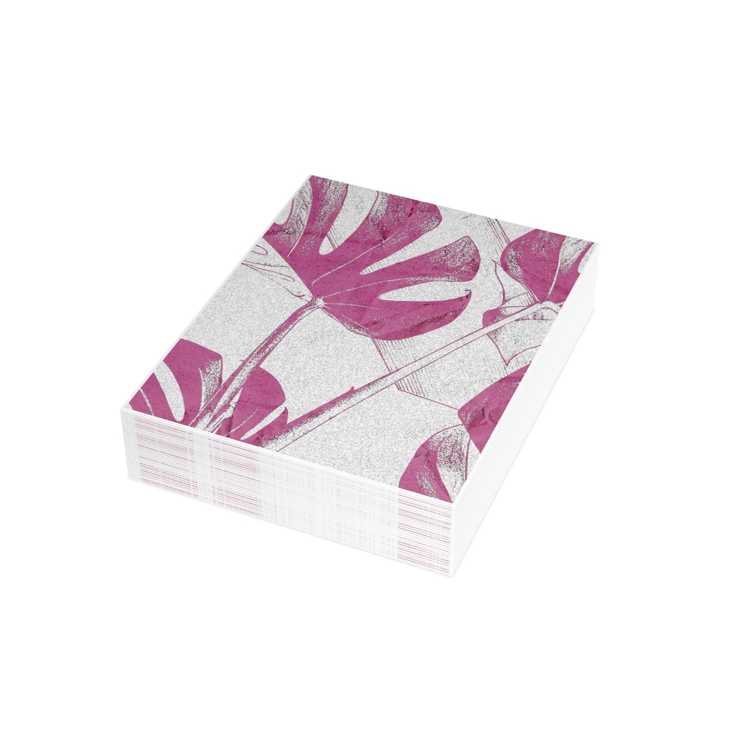Monstera Leaf Lilac Wine Postcards