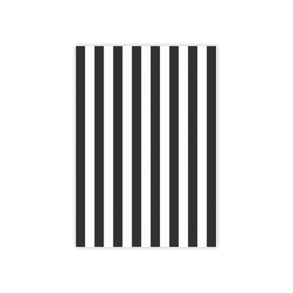 Black Stripe Sticky Notes (7 Sizes)