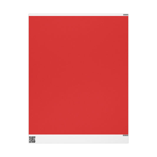 True Red Wrapping Paper Matte or Glossy Gift Wrap 3 Sizes Fine Art Paper