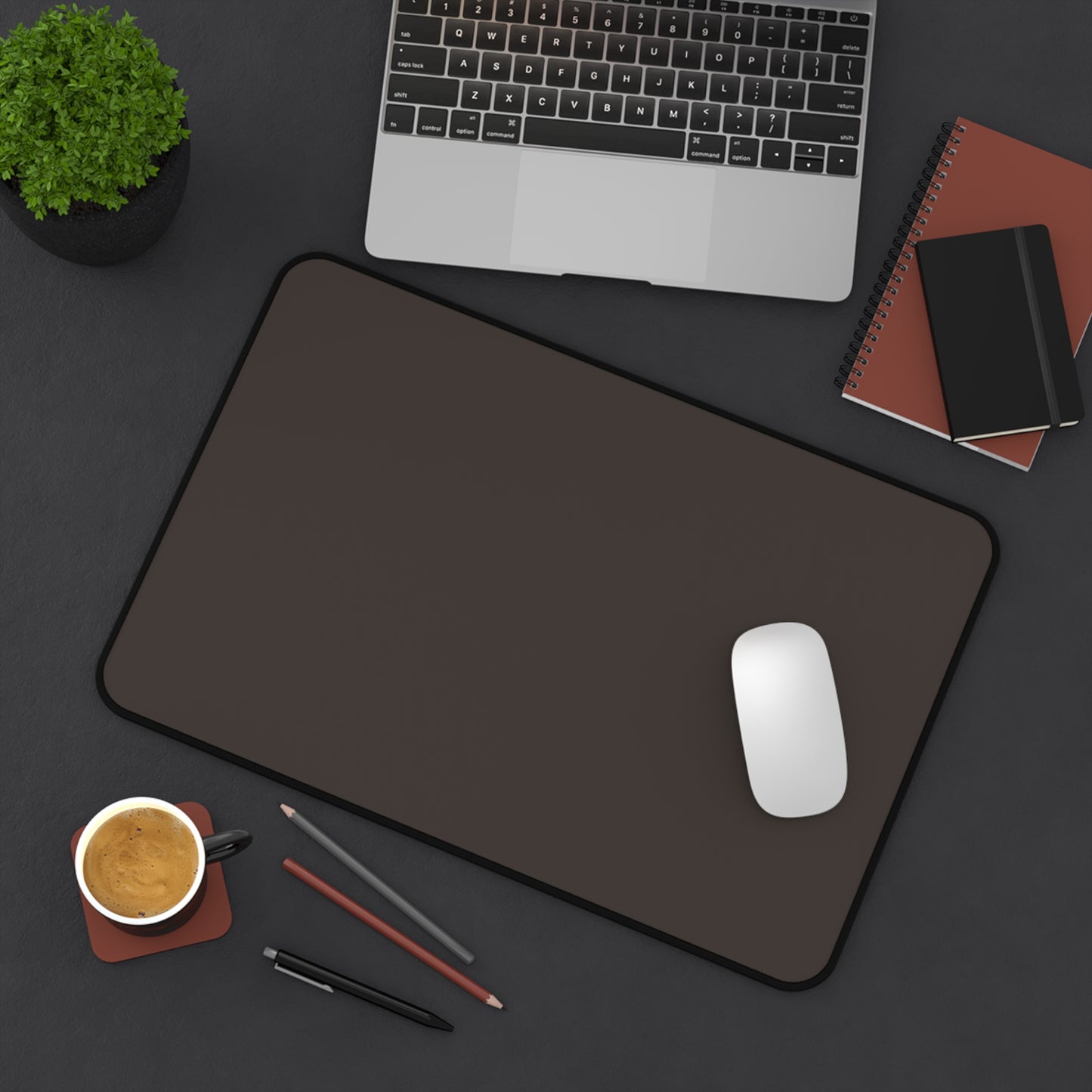 Muted Charcoal Desk Mat Color Coordinated Collection (12x18, 12x22, 16x32)