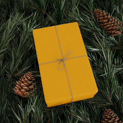 Honey Yellow Wrapping Paper Matte or Glossy Gift Wrap 3 Sizes Fine Art Paper