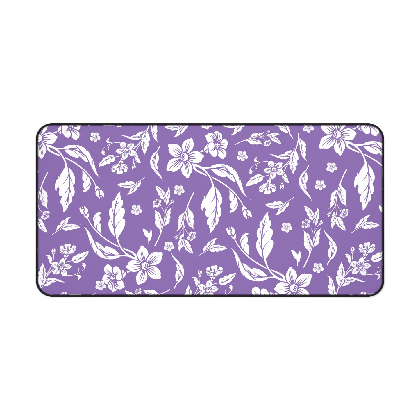 Purple Floral Desk Pad (12x18, 12x22 or 16x32)