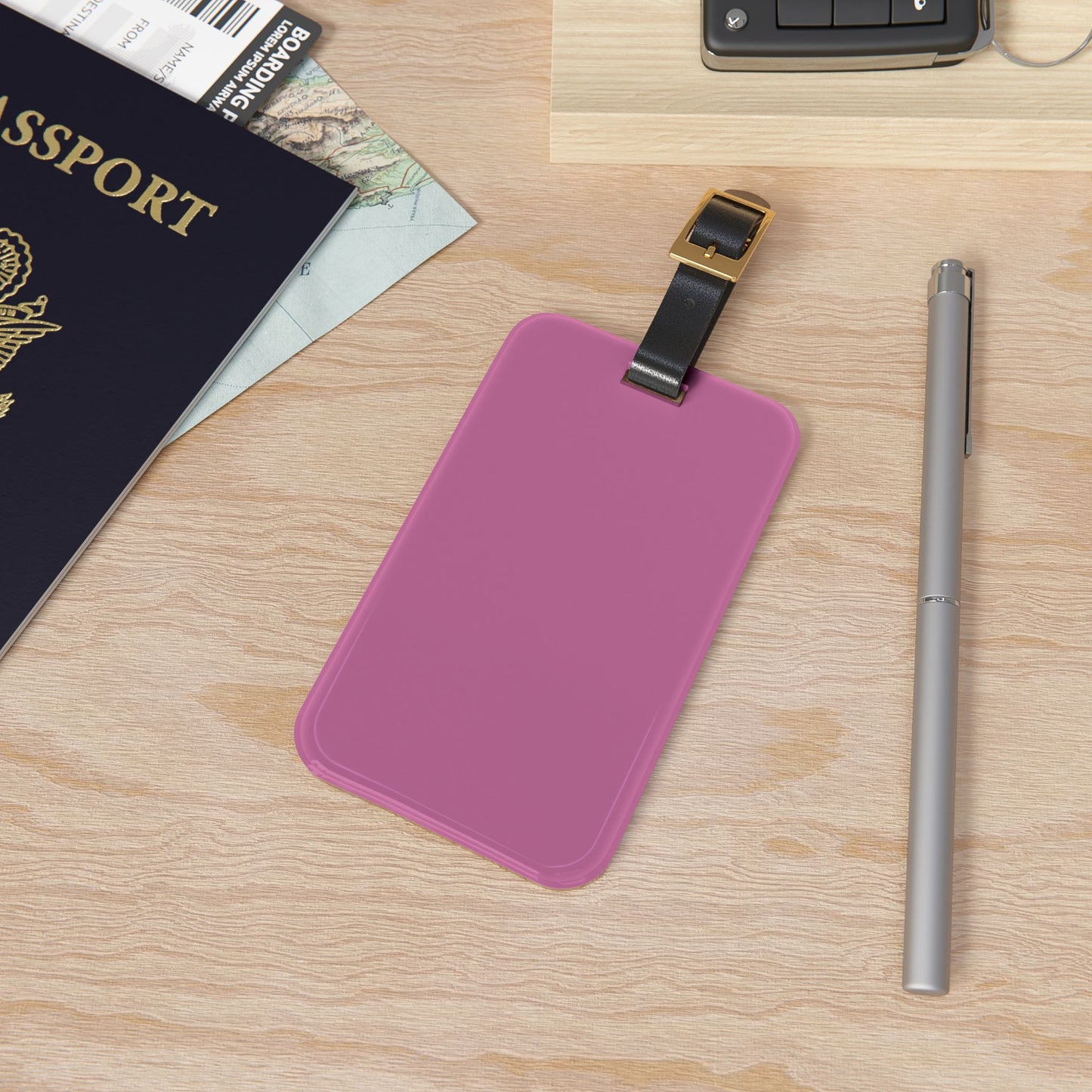 Lilac Wine Luggage Tag Acrylic Travel Tag