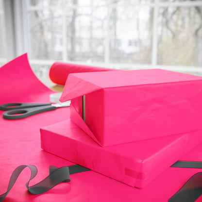 Pink Wrapping Paper Matte or Glossy Gift Wrap 3 Sizes Fine Art Paper