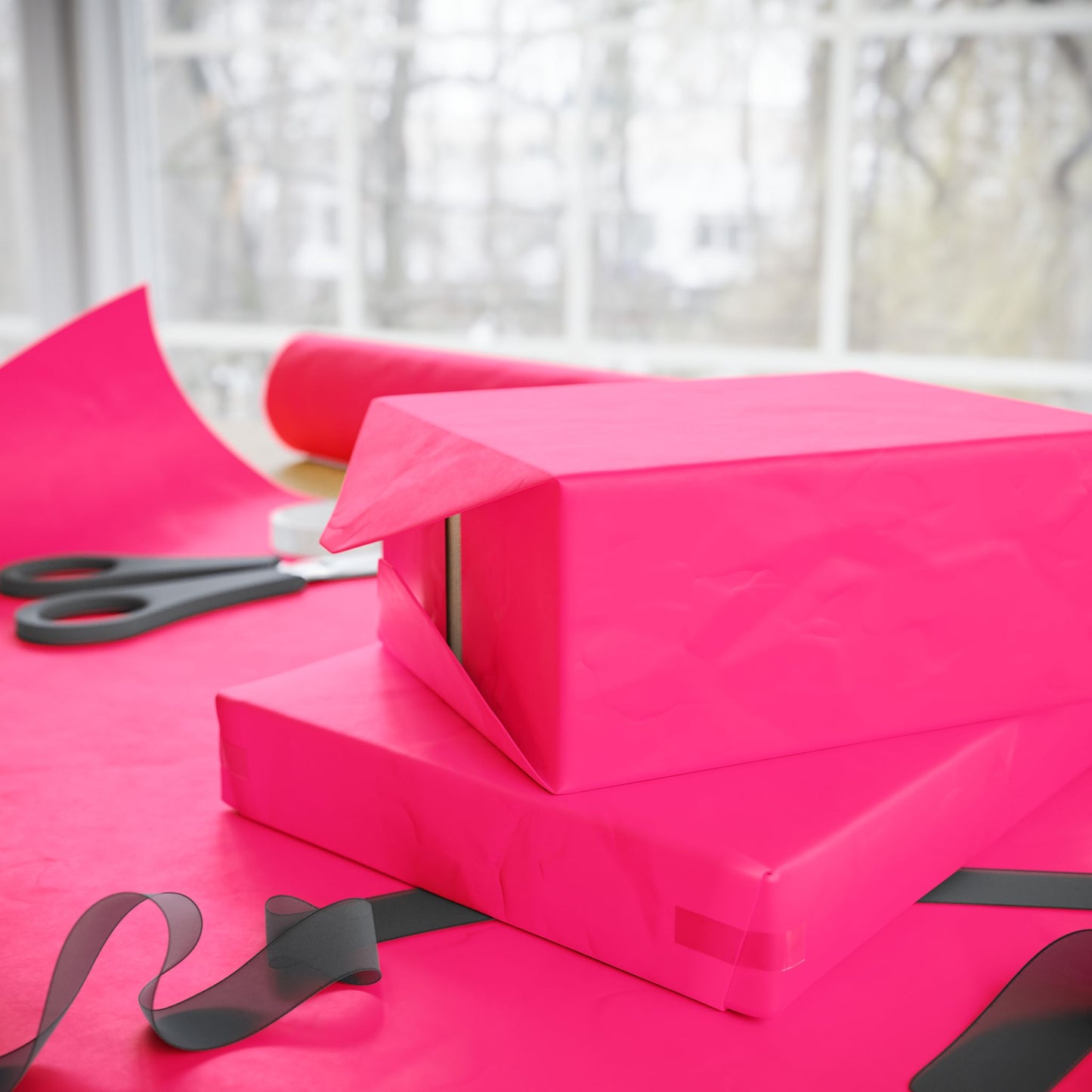 Pink Wrapping Paper Matte or Glossy Gift Wrap 3 Sizes Fine Art Paper