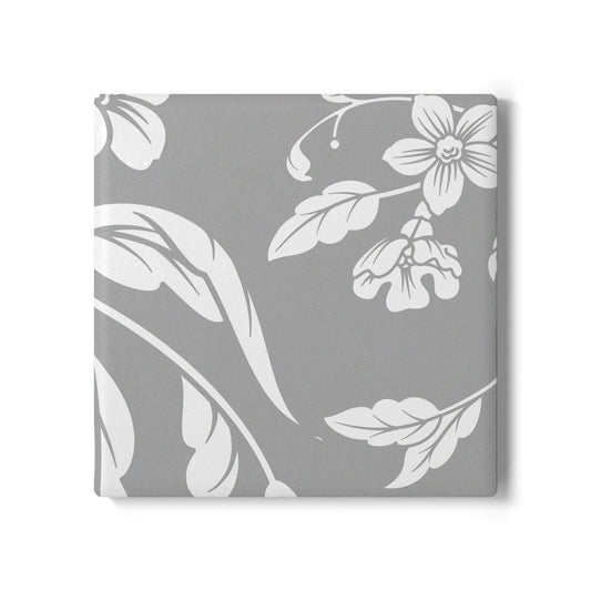 Grayscale Floral Ceramic Coaster Coordinated Collection