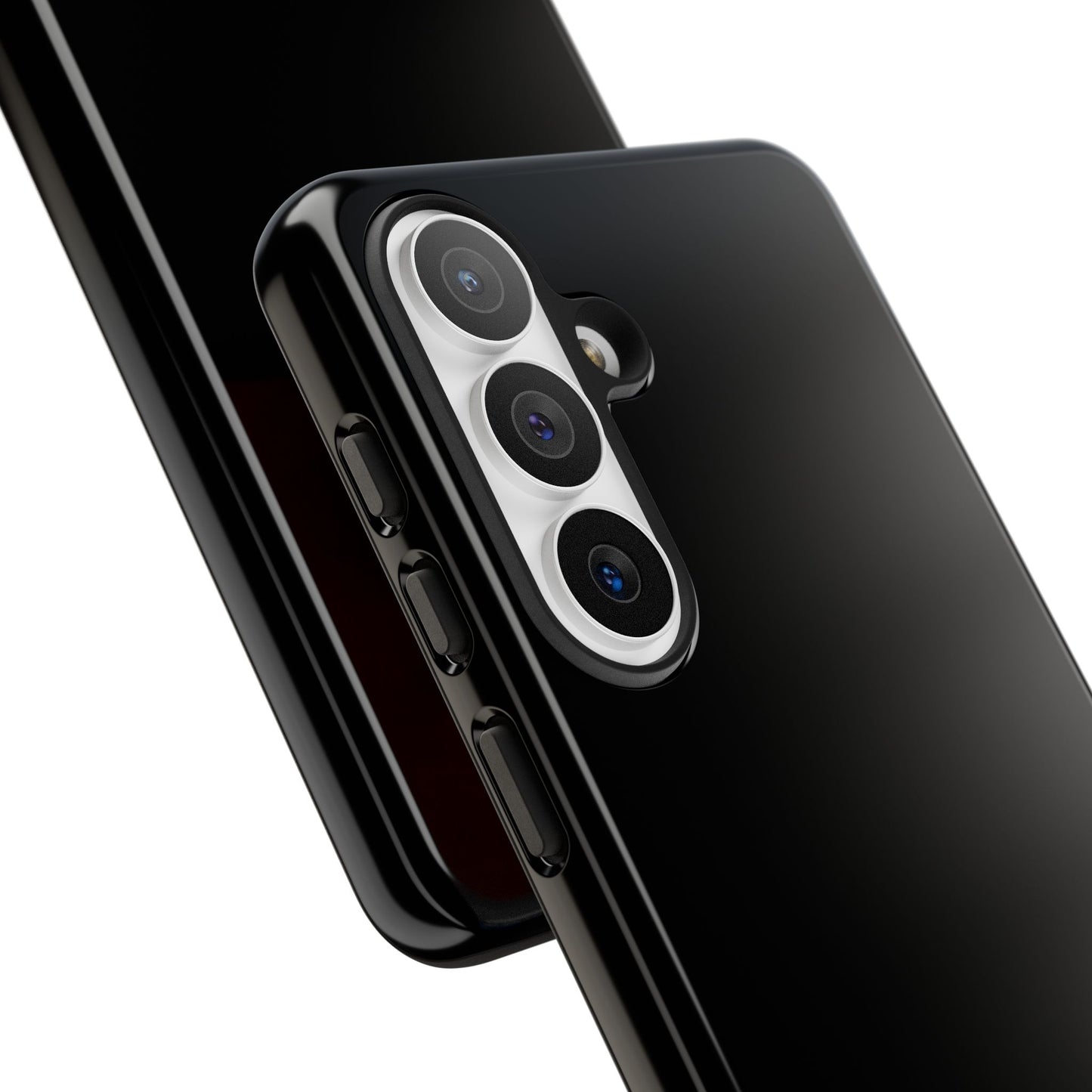 Black Tough Cell Phone Case Matte or Glossy Protective Case iPhone Samsung