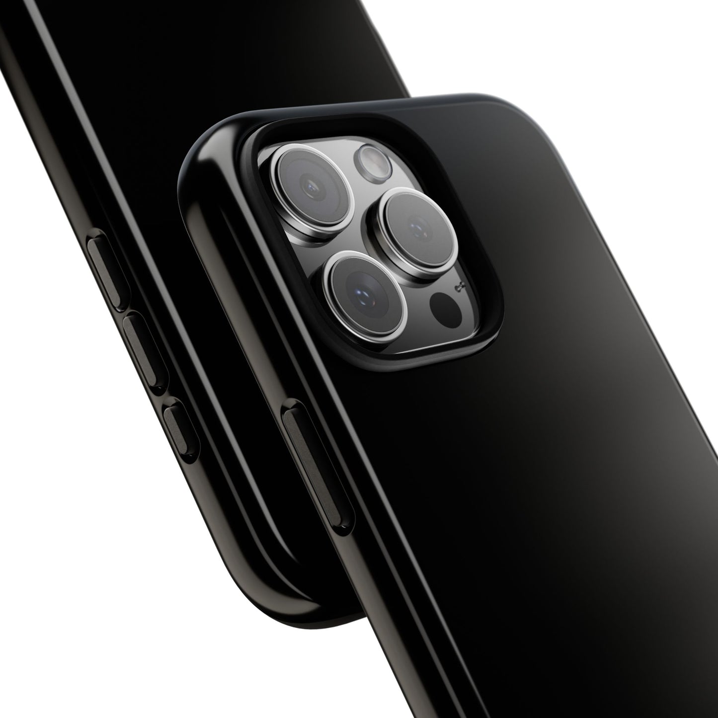 Black Tough Cell Phone Case Matte or Glossy Protective Case iPhone Samsung