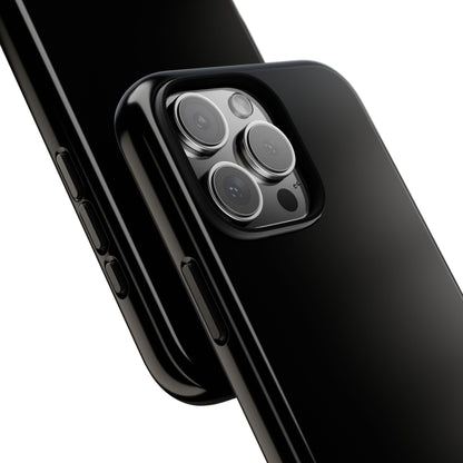 Black Tough Cell Phone Case Matte or Glossy Protective Case iPhone Samsung
