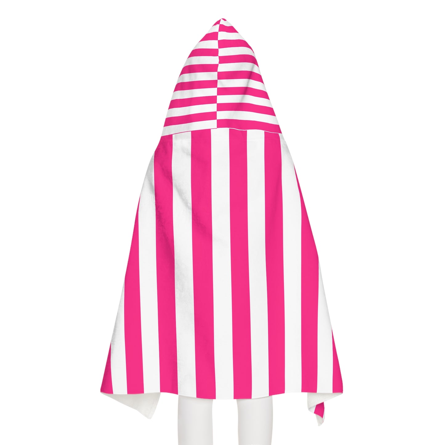 Pink Stripe Baby/Kid Hooded Towel Pink Bath Towel