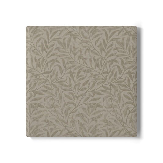 Warm Stone Leaves Coaster Square or Round Color Coordinated Collection