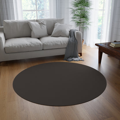 Muted Charcoal Coordinated Round Rug 60 Inch Floor Rug Minimal Home Decor Living Room Rug