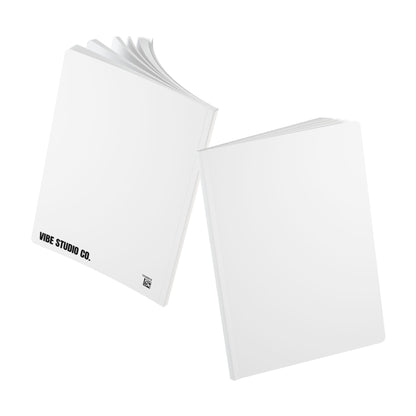 White Color Coordinated Collection A5 Lined Journal