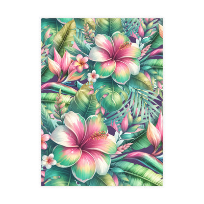 Paradise in Full Bloom Postcard Tropical Floral Botanical Postcards (30, 40 or 50)