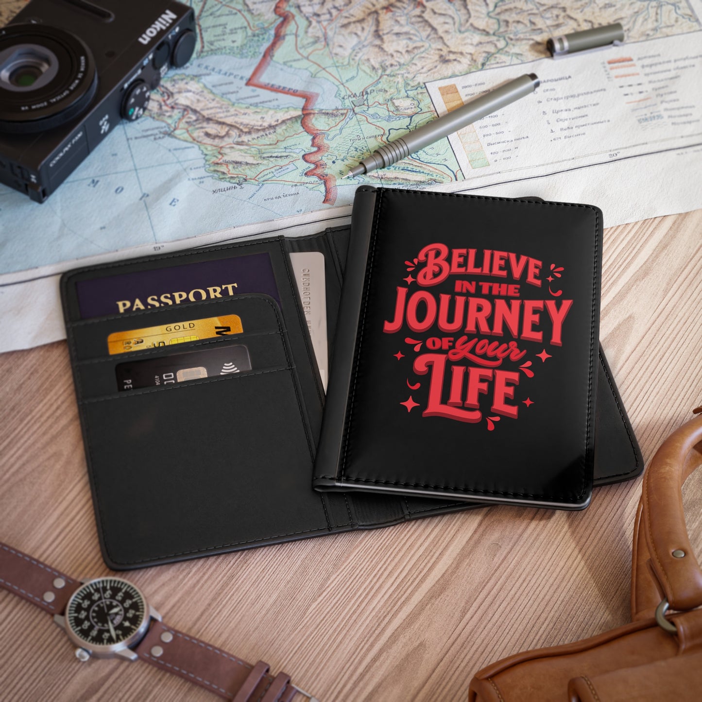 Believe In The Journey Of Your Life Passport Holder