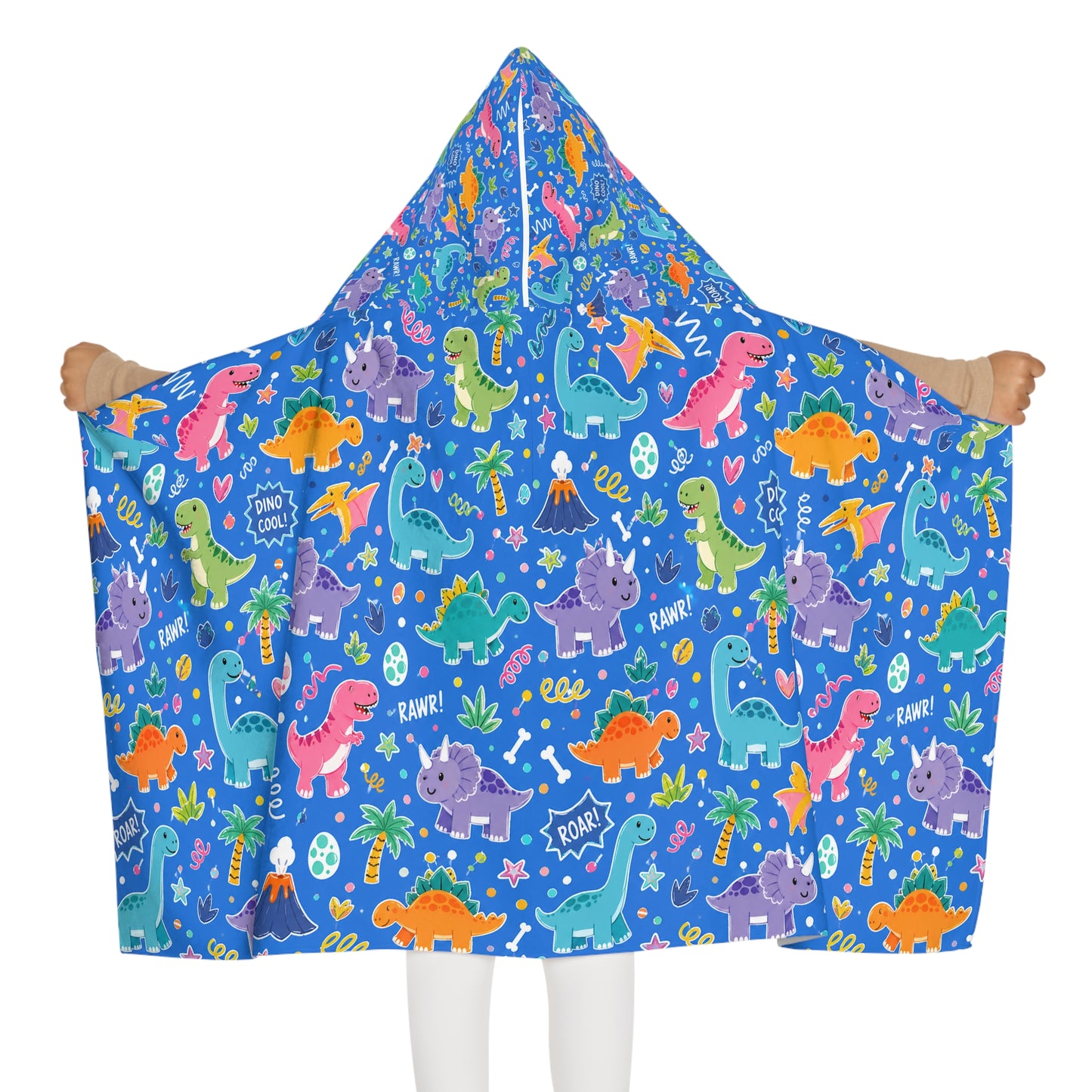 Blue Dino Baby/Kid Hooded Towel Dinosaur Bath Towel